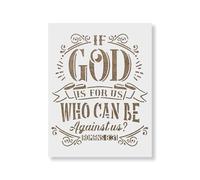 Pochoir God is for Us A5