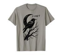 Pochoir Graffiti Spray Street Art Raven Crow Moon F-CAW-F T-Shirt