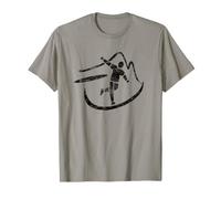 Pochoir Graphique Distressed Minimalist Disc Golf T-Shirt