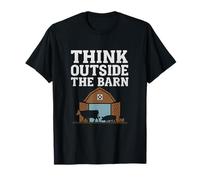 Pochoir graphique Think Outside The Barn Farm Animal T-Shirt
