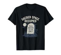 Pochoir Grunge Espace Sacré Occupé Pleine Lune T-Shirt
