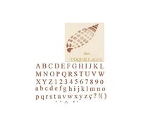 Pochoir home déco 42 x 25 cm - Alphabet majuscule + minuscules fin 1,6 à 2,5cm