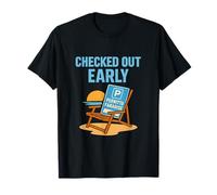Pochoir humoristique pour permis de retraite au paradis T-Shirt
