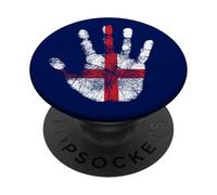 Pochoir imprimé ADN Patriotique Drapeau de l'Angleterre PopSockets PopGrip Adhésif