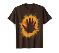 Pochoir imprimé Main Ocre paléolithique T-Shirt