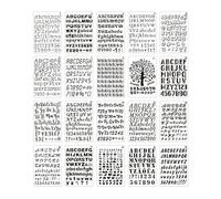 Pochoir Lettre Alphabet en Plastique 24pcs Pochoir Lettres Chiffre, Réutilisable Pochoirs Lettres, Pochoirs de Peinture Lettre, Modèles de Dessin pour Scrapbook Bullet Journal Peinture, B5