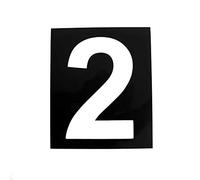 Pochoir magnétique hauteur 15cm Chiffre 2