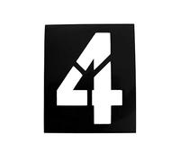 Pochoir magnétique hauteur 15cm Chiffre 4