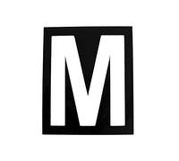Pochoir magnétique hauteur 15cm Lettre M
