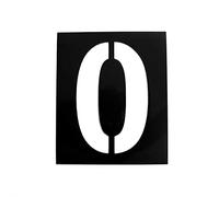 Pochoir magnétique hauteur 20cm Chiffre 0