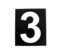 Pochoir magnétique hauteur 20cm Chiffre 3