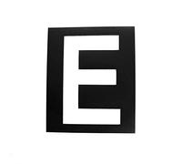 Pochoir magnétique hauteur 20cm Lettre E