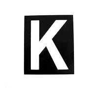 Pochoir magnétique hauteur 20cm Lettre K
