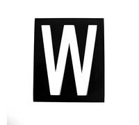 Pochoir magnétique hauteur 20cm Lettre W