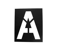 Pochoir magnétique hauteur 25cm Lettre A