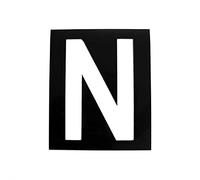 Pochoir magnétique hauteur 25cm Lettre N