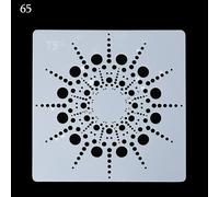 Pochoir Mandala Pour Peinture Murale Et Décoration D'albums, Gabarit Pour Scrapbooking, Stencil De Reproduction Par Superposition, Modèle Auxilliaire Sous Forme De Papier Gaufré, Album De Tampons