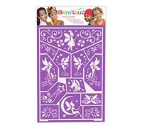 Pochoir Maquillage Enfant - Fées - 21x15 cm - Reutilisable et Lavable - Idéal Fête, Kermesse et Anniversaire - Kit Peinture Visage, Dessin, Tatouage Temporaire - Fille, Garçon