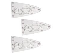 Pochoir mathématique parabolique, règle cosinus, géométrie multifonctionnelle, marquages précis pour les graphiques mathématiques, outil de mesure de dessin