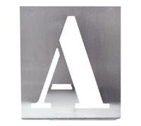 Pochoir métal alphabet 100 mm WILMART 315015