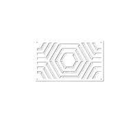 Pochoir mural, Pochoirs muraux for peindre des meubles, modèle hexagonal géométrique multicolore 17-40x30-70cm(Color 1,XL 34cmX60cm)