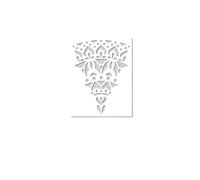 Pochoir mural, Pochoirs muraux Mandala multicolores, différentes tailles for peindre un décor de fleurs rondes(Color 4,L 33cmX45cm)