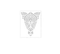 Pochoir mural, Pochoirs muraux Mandala multicolores, différentes tailles for peindre un décor de fleurs rondes(Color 9,L 33cmX45cm)