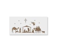 Pochoir Nativité de Jésus 45,7 x 20,3 cm