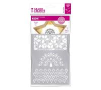 Pochoir pâte polymère Paon 15,3 x 11,4 cm