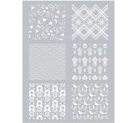 Pochoir pâte polymère Russie 11,4 x 15,3 cm Multicolore G