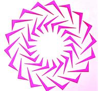 POCHOIR PLASTIQUE 13 * 13m : motif géométrie (17)