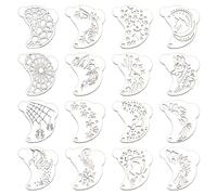 Pochoir portable pour peinture faciale en PET adapté pour le maquillage précis et les designs créatifs lors de fêtes, festivals, outil de pochoir artistique