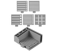 Pochoir porte-notes - Outil longue durée | Organisateur de notes autocollantes pour bureau, bureau, maison, école, accessoire de planification quotidienne pour la famille, les amis, les hommes, fourni