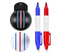 Pochoir pour balle de golf - Marqueur d'écriture lisse avec tampon de doublure de balle, outil de marquage résistant à la décoloration, kit de marquage de balles de golf avec 2 motifs de tampons pour