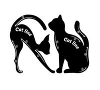 Pochoir pour eyeliner en forme de chat - Outil de maquillage - Modèle facile à maquiller - Pochoir pour eyeliner