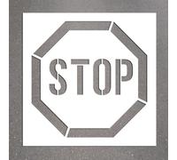 Pochoir pour marquage au sol - Pictogramme STOP - PVC Souple