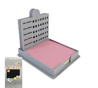 Pochoir pour notes adhésives - Distributeur de notes adhésives - avec pochoirs réutilisables pour listes de choses à faire à la maison, au bureau | Organiseur de bloc-notes avec pochoir pour étudiants