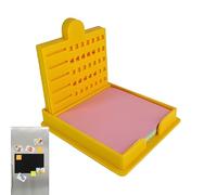 Pochoir pour notes autocollantes, portable et pratique, 10,08 cm, organiseur de bloc-notes, bloc-notes de bureau, portable et pratique, pour étudiants, enseignants, collègues de travail