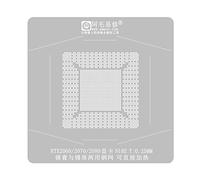 Pochoir pour RTX2080 RTX2070 RTX2060 N18E N19E BGA Balls Reall Pochoir Direct Heat Tin Plateforme de Table de Plantation Graphique Puce Bga Reballing Pochoir