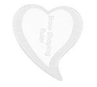 Pochoir pour Sourcils Cœur en Plastique, Réutilisable, 5,30x4,20 CM | Outil Léger pour Voyage et Studio, Adapté aux Femmes Hommes, Formes Variées