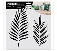 Pochoir Pour Textiles - Feuilles Tropicales