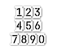 Pochoir pratique chiffres, parking - Lavable - Pour adresse, scrapbooking, manuel - Carte - Outil amusant - Pour peindre des lettres