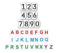 Pochoir pratique pour numéro de parking lavable pour adresse, scrapbooking, manuel, album, carte, outil amusant pour peinture, lettres, peinture sur lettres en bois, réutilisable