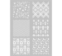 Pochoir silkscreen pour pâte polymère russie - graine créative G