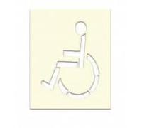 POCHOIR REUTILISABLE PVC 1MM 'HANDICAPE' 450x850MM 451721