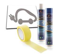 Pochoir souple - Marquage véhicule électrique - Kit complet