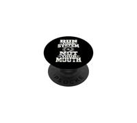 Pochoir stéréo pour Voiture Run Your System Not Your Mouth PopSockets PopGrip Adhésif