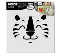 Pochoir superposable - Tête de tigre