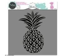 Pochoir textile Aladine - Ananas - 28 x 28 cm NA G