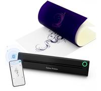 Pochoir thermique portable sans fil Bluetooth pour transfert facile de tatouage, batterie rechargeable, papier de transfert inclus, fonctionne avec smartphones et PC
